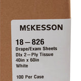 McKesson Nonsterile Physical Exam General Purpose Drape, 40 x 60 Inch