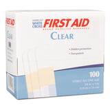 American® White Cross First Aid® Clear Adhesive Strip, 4 x 3 Inch American® White Cross Dukal