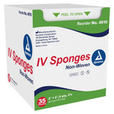 dynarex® I.V. / Drain Split Dressing, 2 x 2 inch