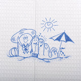 McKesson Nonsterile White / Blue Cartoon Toes Procedure Towel, 13 x 18 Inch