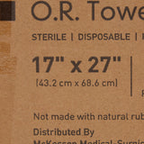 McKesson Sterile Blue O.R. Towel, 17 x 27 Inch