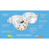Attends Comfees Premium Baby Diapers, Tab Closure, Kid Design, Size 6