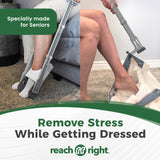 Reach Right Compression Sock Aid Device, Long Shoe Horn, Dressing Hook