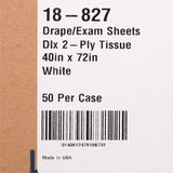 McKesson Nonsterile Physical Exam General Purpose Drape, 40 x 72 Inch