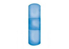 American® White Cross Blue Metal Detectable Adhesive Strip, 1 x 3 Inch American® White Cross Dukal