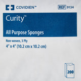 Curity™ NonSterile Nonwoven Sponge, 4 x 4 Inch
