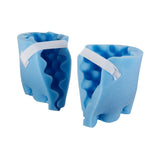 McKesson Heel Protection Pads, Convoluted Foam, Blue, Hook and Loop, 6-1/2 x 6-1/2 Inch McKesson McKesson Brand