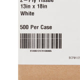 McKesson Economy Nonsterile White Procedure Towel, 13 x 18 Inch