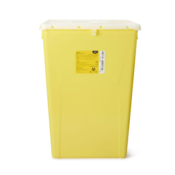 McKesson Prevent® Chemotherapy Sharps Container, 18-Gallon, 24-3/5x 17-3/10 x 13 Inch McKesson Prevent® McKesson Brand