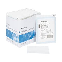 McKesson White Adhesive Dressing, 3 x 4 Inch McKesson McKesson Brand
