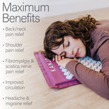 Kanjo Memory Foam Acupressure Mat Set, Purple Kanjo Acutens Inc