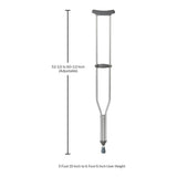 McKesson Tall Adult Underarm Crutches, 5 ft. 10 in. – 6 ft. 6 in.