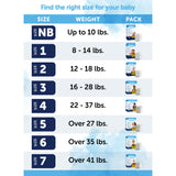 Attends Comfees Premium Diapers, Unisex, Tab Closure, Size 1