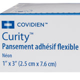 Curity™ Neon Adhesive Strip, 1 x 3 Inch
