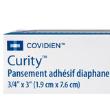 Curity™ Sheer Adhesive Strip, ¾ x 3 Inch