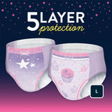 Goodnites® Girls Heavy Absorbency Nighttime Underwear, Large GoodNites® Kimberly Clark - additional product view 8