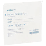 McKesson Patient Belongings Bag, White