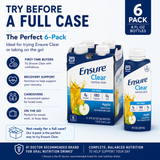 Ensure Clear Apple Nutrition Drink – 6 Pack (8 fl oz Bottles) | Ready to Drink Oral Supplement