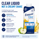 Ensure Clear Apple Nutrition Drink – 6 Pack (8 fl oz Bottles) | Ready to Drink Oral Supplement