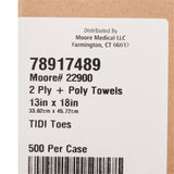McKesson Nonsterile White / Blue Cartoon Toes Procedure Towel, 13 x 18 Inch