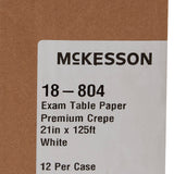 McKesson Crepe Table Paper, 21 Inch x 125 Foot, White