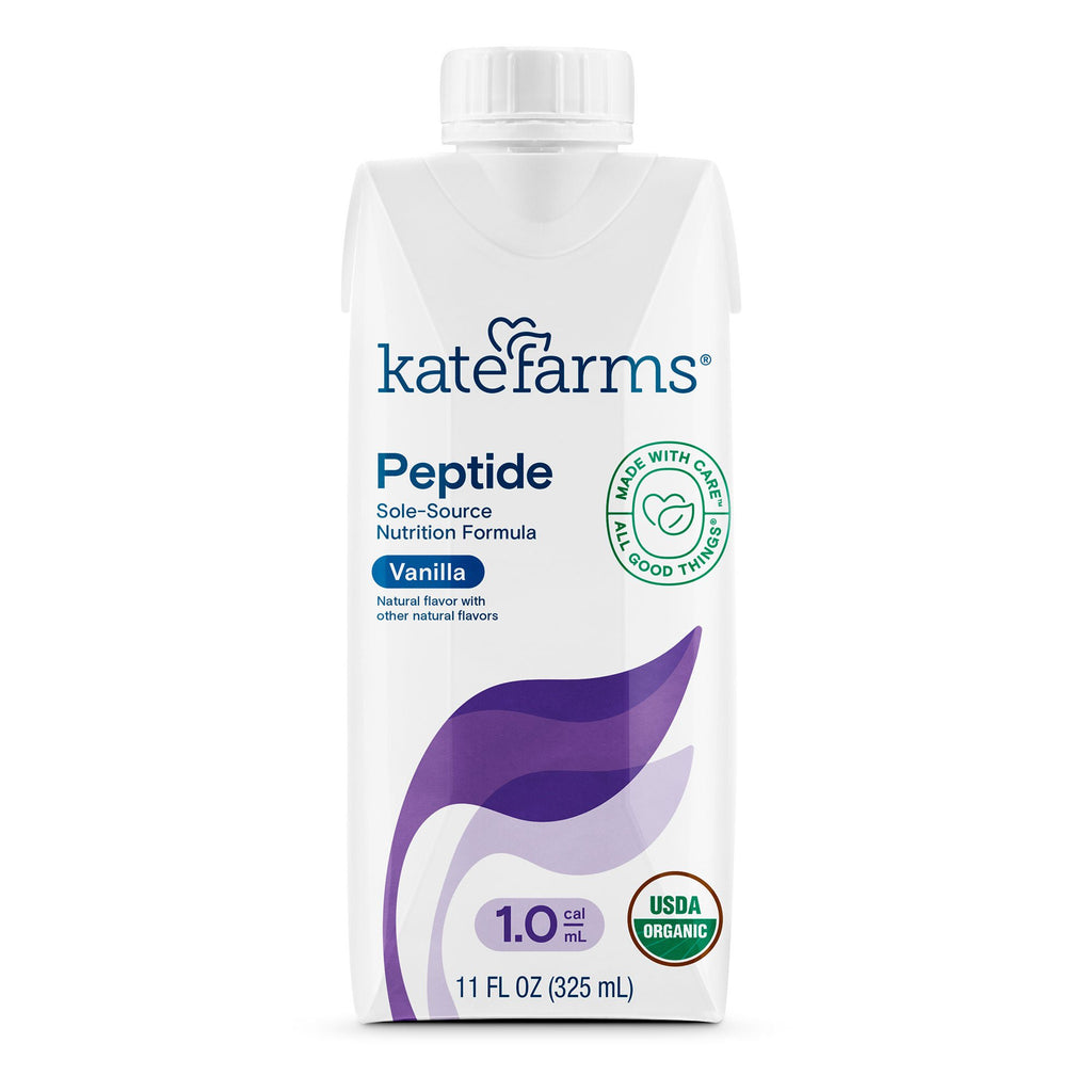Kate Farms® Peptide 1.0 Vanilla Sole-Source Nutrition Formula, 11-ounce carton Kate Farms Peptide 1.0 Kate Farms