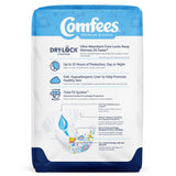 Comfees Premium Baby Diapers, Moderate-Absorbent, Tab Closure, Kid Design, Size 7