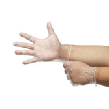 McKesson Confiderm® Vinyl Exam Glove, Small, Clear