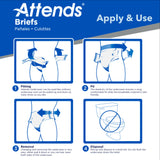 Attends® Extra Heavy Absorbency Briefs, Large Attends® Care Advanced Attends Healthcare Products