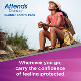 Attends® Discreet Women's Moderate Bladder Control Pad, 10½-Inch Length