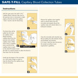 Safe-T-Fill® Capillary Blood Collection Tube, 10.8 x 46.6 mm, 200 µL
