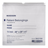 McKesson Patient Belongings Bag, White