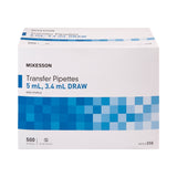 McKesson Transfer Pipette, 5 mL, 3.4 mL Draw Volume McKesson McKesson Brand