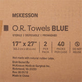 McKesson Sterile Blue O.R. Towel, 17 x 27 Inch