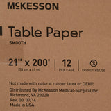 McKesson Smooth Table Paper, 21 Inch x 200 Foot, White
