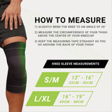 Green Drop™ Infused Compression Sleeve Knee Support, Large/Extra Large Green Drop™ Green Drop Compression LLC