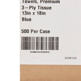 McKesson Nonsterile Blue Procedure Towel, 13 x 18 Inch