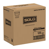 Solo Paper Souffle Cup, White, Disposable, 1.25 oz