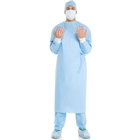 Fabric-Reinforced Surgical Gown with Towel