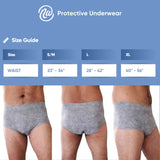 Nexwear Men's Pull-On Absorbent Underwear, Large, Gray Nexwear Valrico LLC