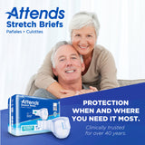 Attends® Stretch Briefs, Medium /