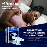 Attends® Overnight Bariatric Briefs, 5X-Large Attends® Overnight Bariatric Attends Healthcare Products