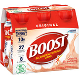 Boost® Original Strawberry Balanced Nutritional Drink, 8-ounce bottle Boost® Original Nestle Healthcare Nutrition