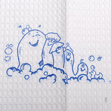 McKesson Nonsterile White / Blue Cartoon Toes Procedure Towel, 13 x 18 Inch