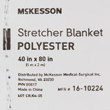 McKesson Stretcher Blanket, 40 x 80 Inch