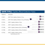 Safe-T-Fill® Capillary Blood Collection Tube, 10.8 x 46.6 mm, 200 µL