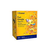 American® White Cross First Aid Emojis Kid Design Adhesive Strip, ¾ x 3 Inch