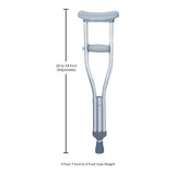 McKesson Underarm Crutches for Children 3'7" to 4' in Height