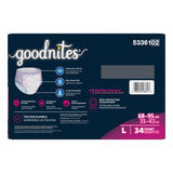 Goodnites® Girls Heavy Absorbency Nighttime Underwear, Large GoodNites® Kimberly Clark - additional product view 4