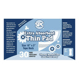 SPC Incontinence Liner, 12 Inch Length SPC Sigma Supply & Distribution Inc